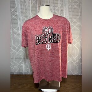 GO BIG RED IU 3XL Russell Athletic Red Graphic Tee 30”L 27” p2p